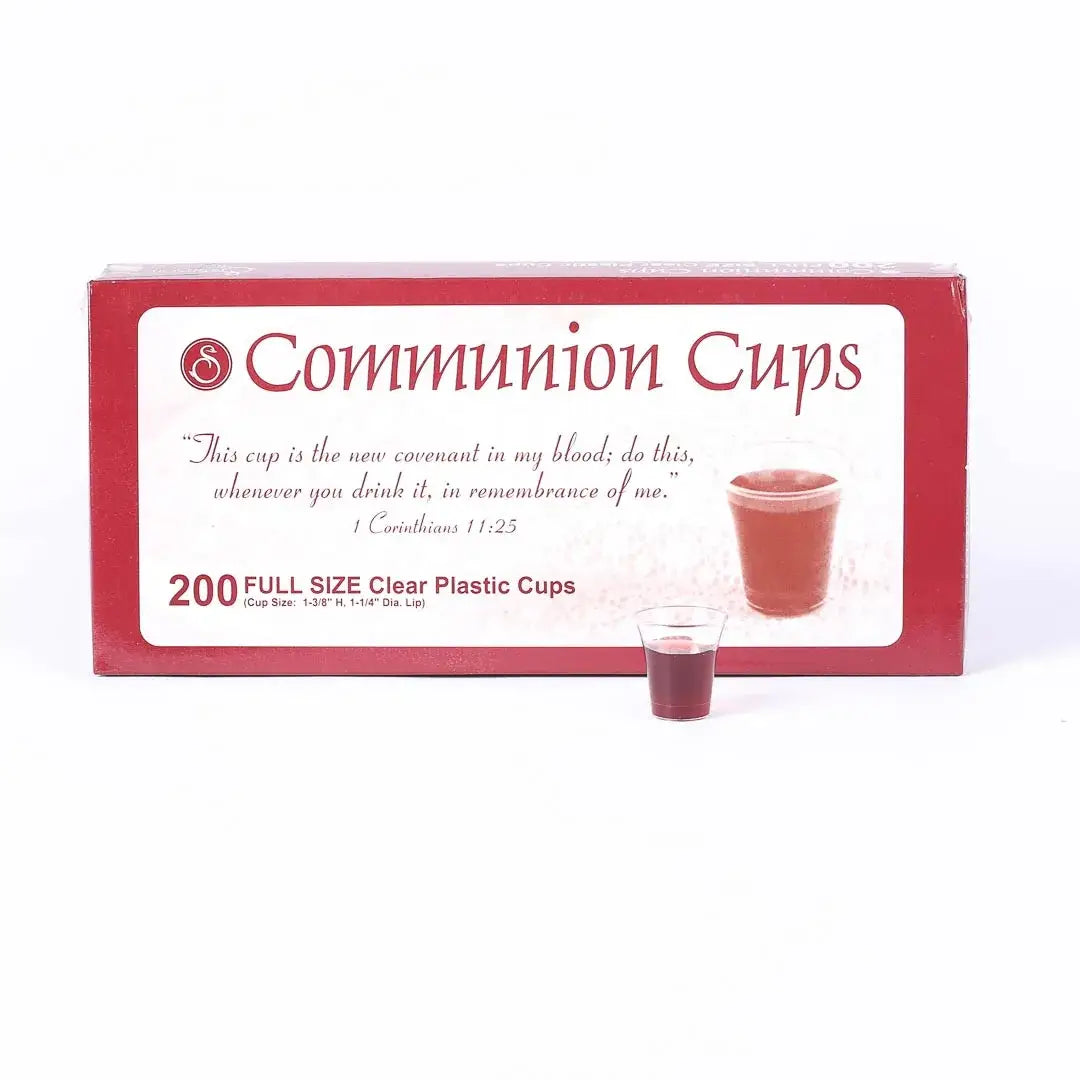 Communion Cups Clear Full Size 1 3/8In 200Ct