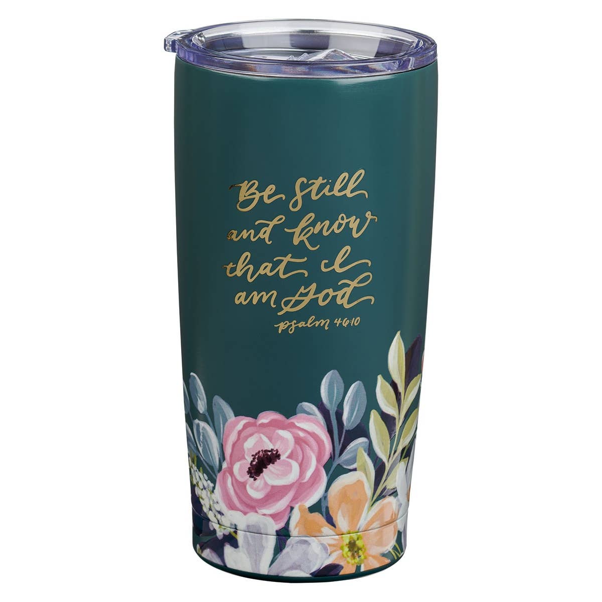 Tumbler SS Blue Be Still Ps. 46:10