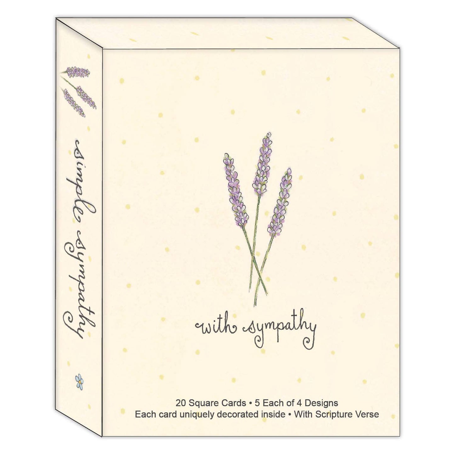 Simple Sympathy - Boxed Sympathy Card Assortment - 20 Cards
