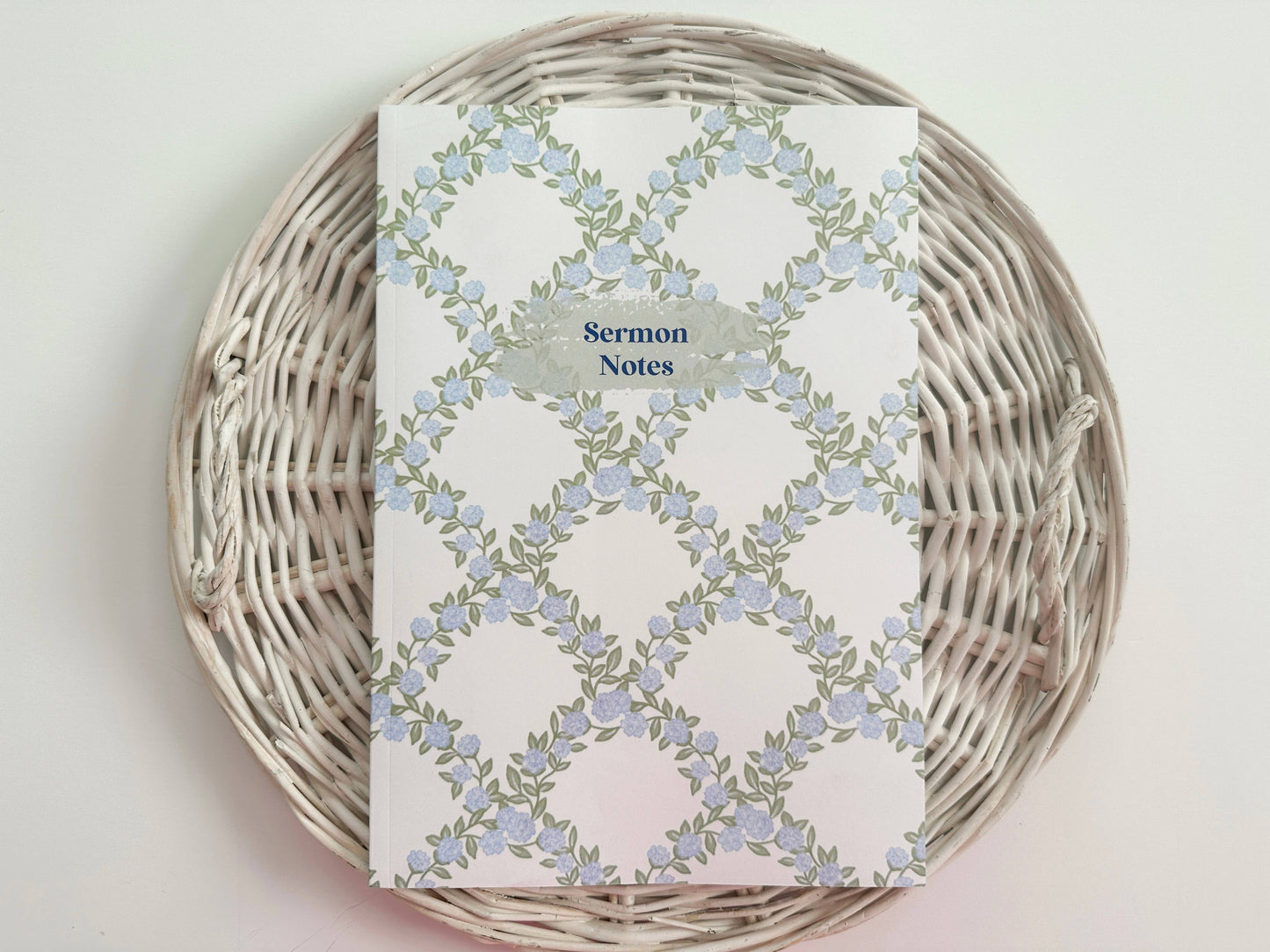Sermon Notes Hydrangeas Journal // Grand Millennial Journal