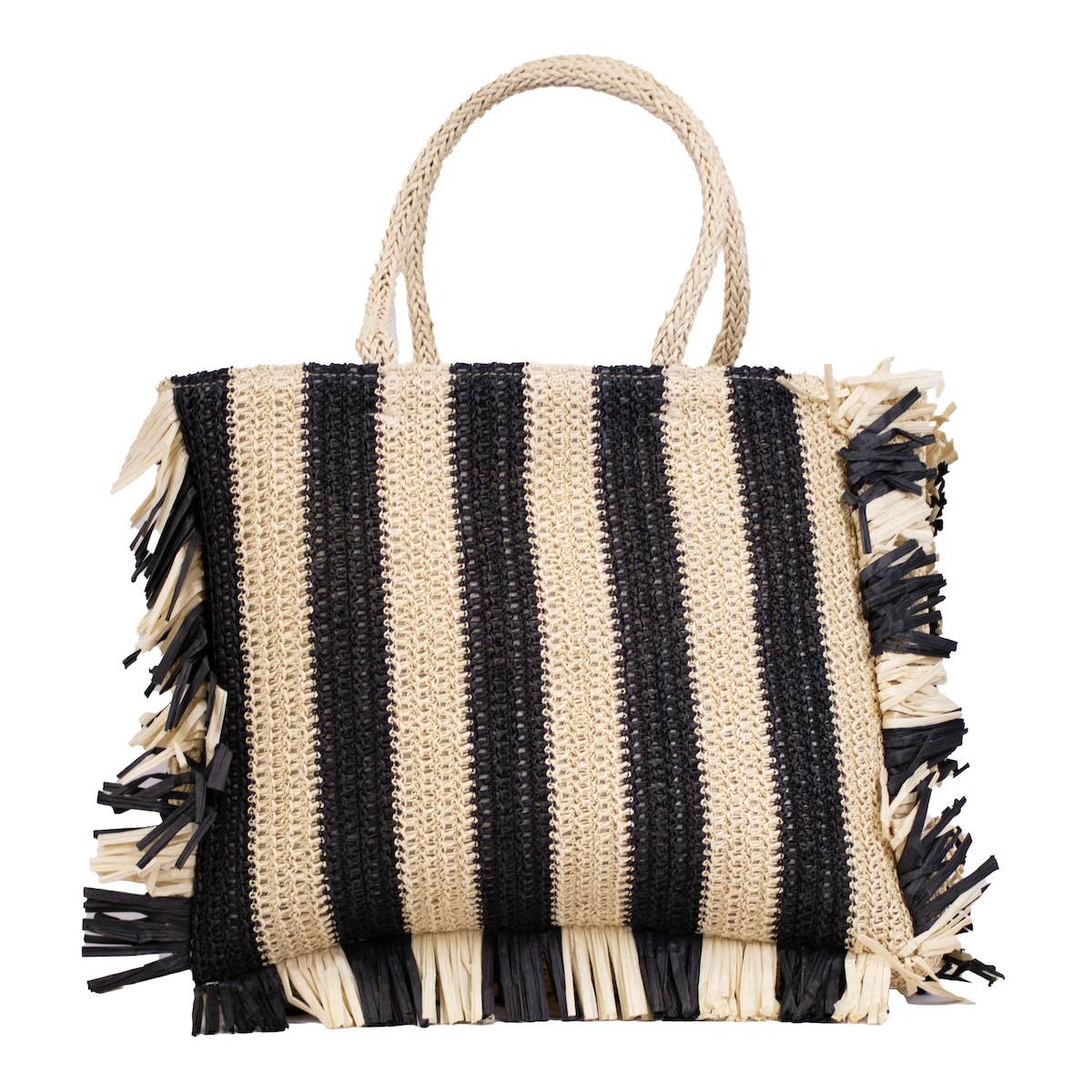Excursion Tote Natural/Black 19x15x2