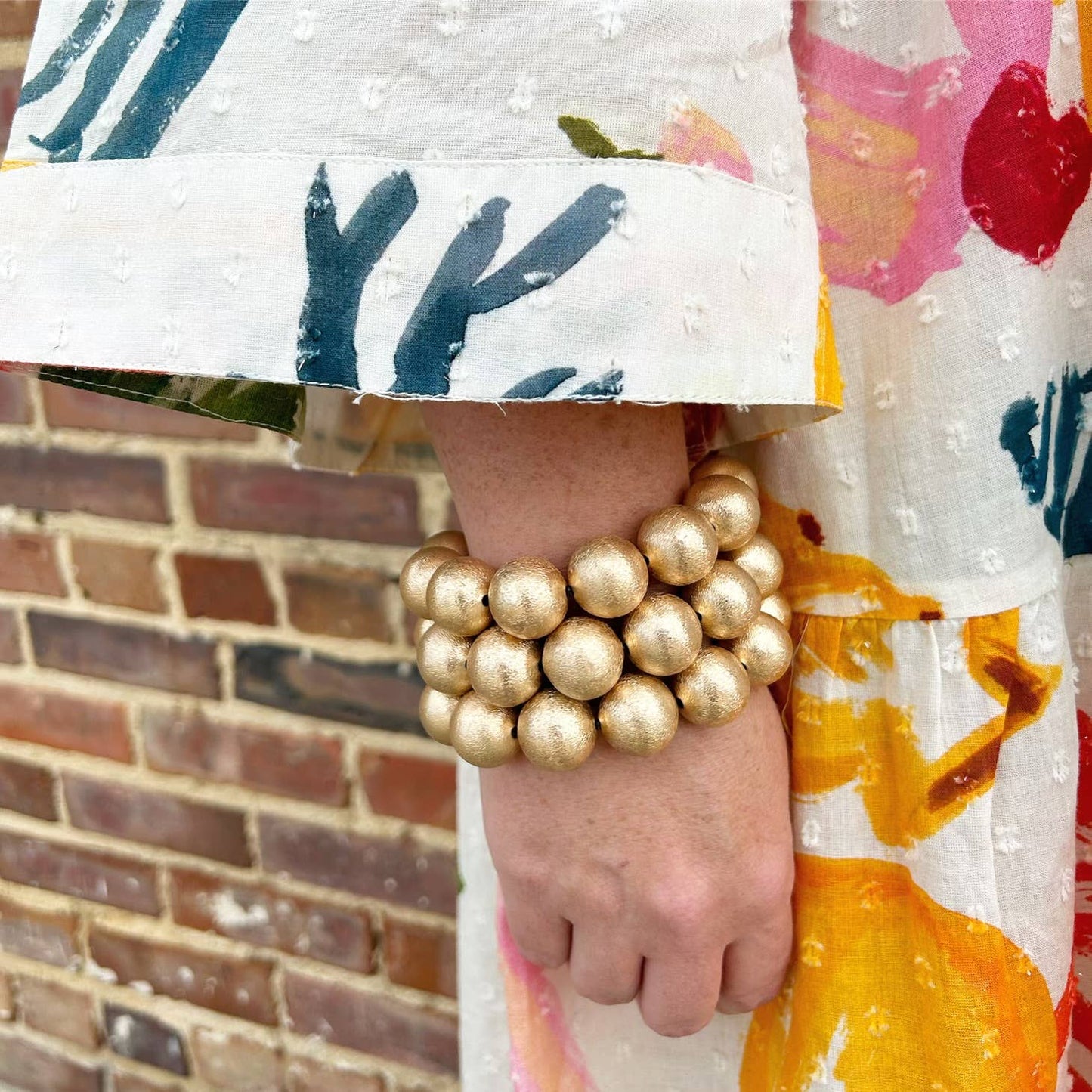 CHIC - BIG Ball Bracelet (brushed gold)