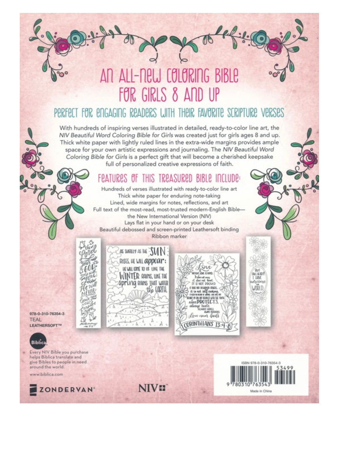NIV Beautiful Word Coloring Bible