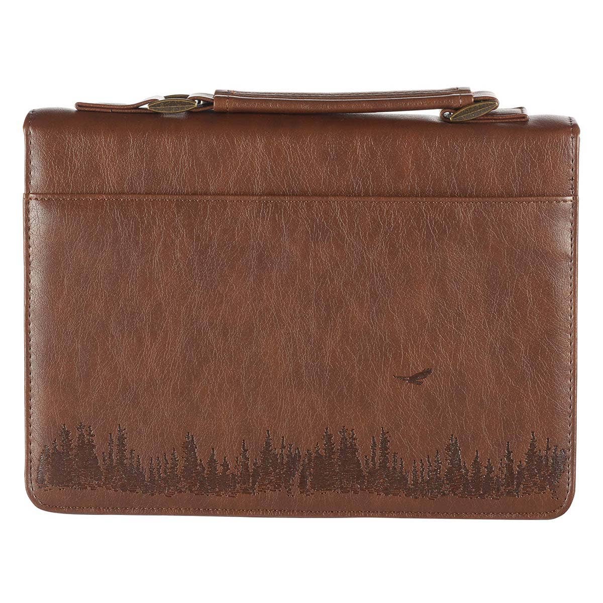 Bible Cover Classic Brown Wings Like Eagles Isa. 40:31