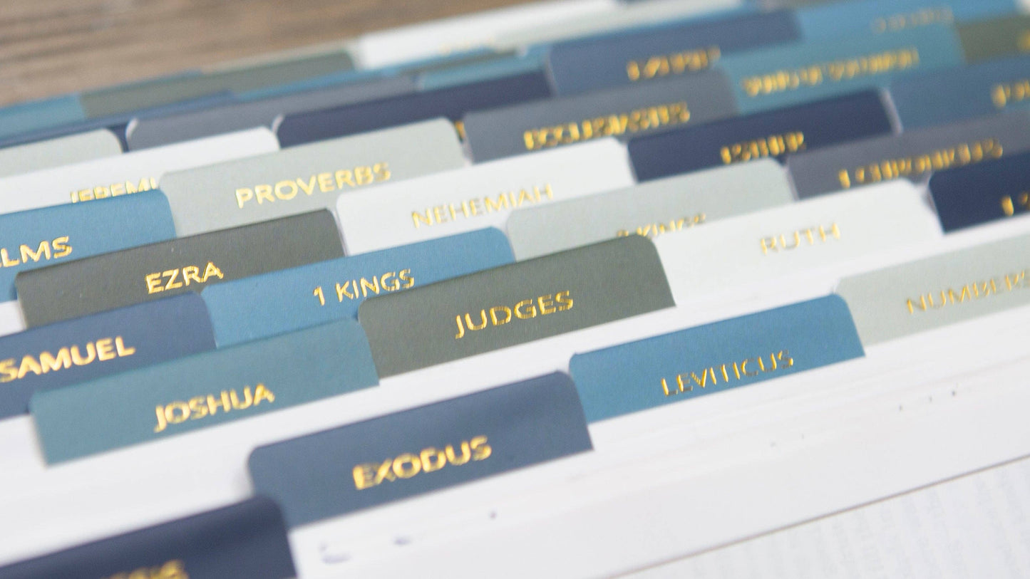 Mens Bible Tabs | Earth tone Bible Tabs