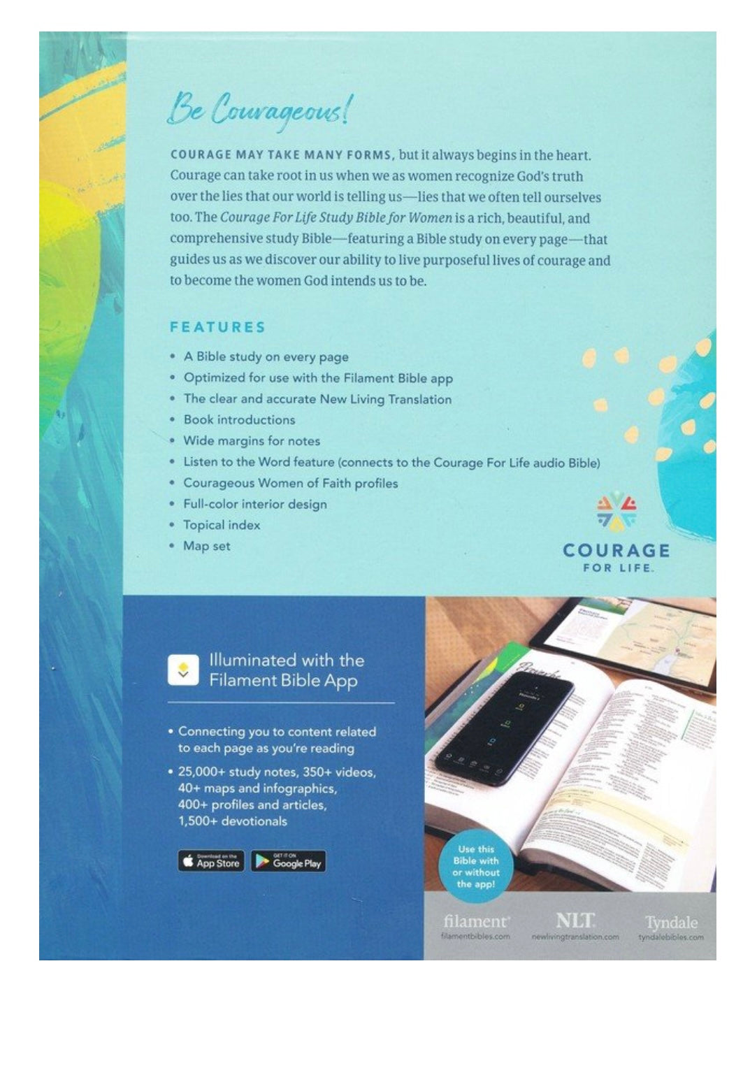 NLT Courage For Life Study Bible for Women