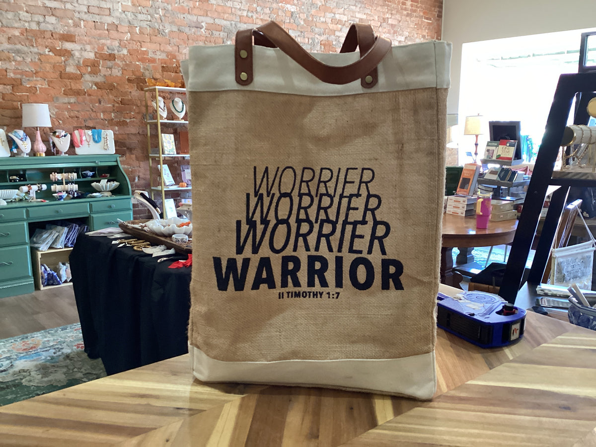 Bag burlap tote bag large