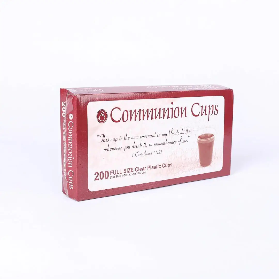 Communion Cups Clear Full Size 1 3/8In 200Ct