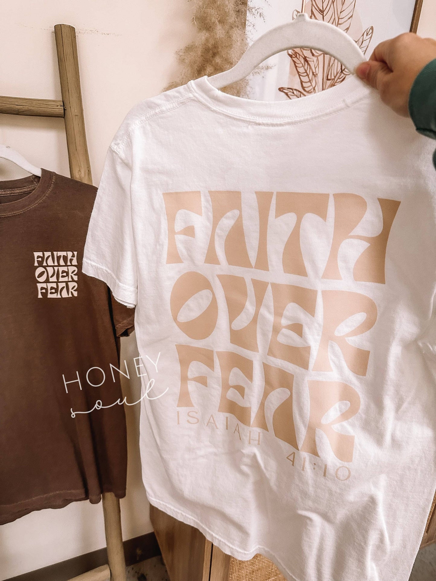 Faith Over Fear Graphic Shirt- Yam