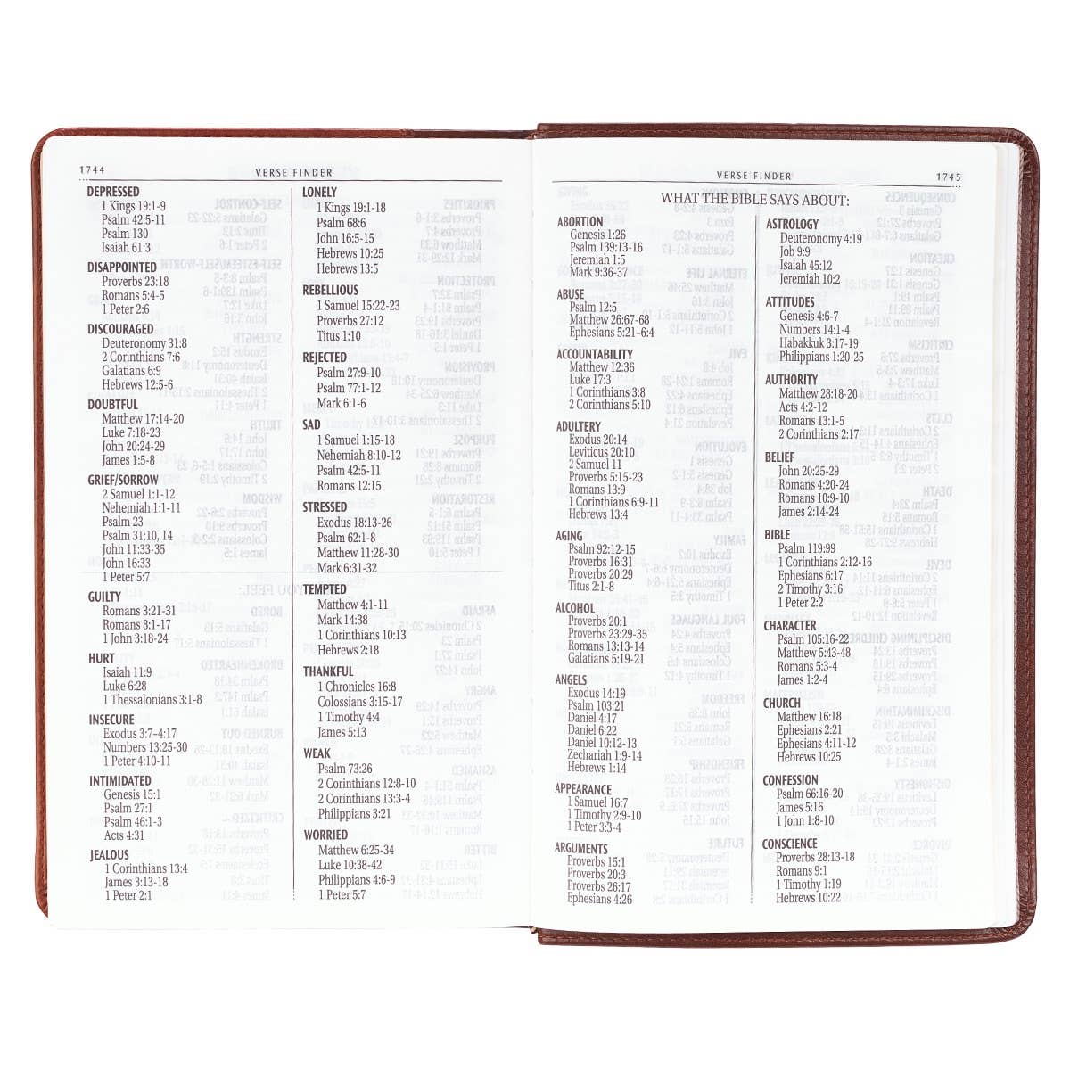 Brown Faux Leather Giant Print King James Version Bible