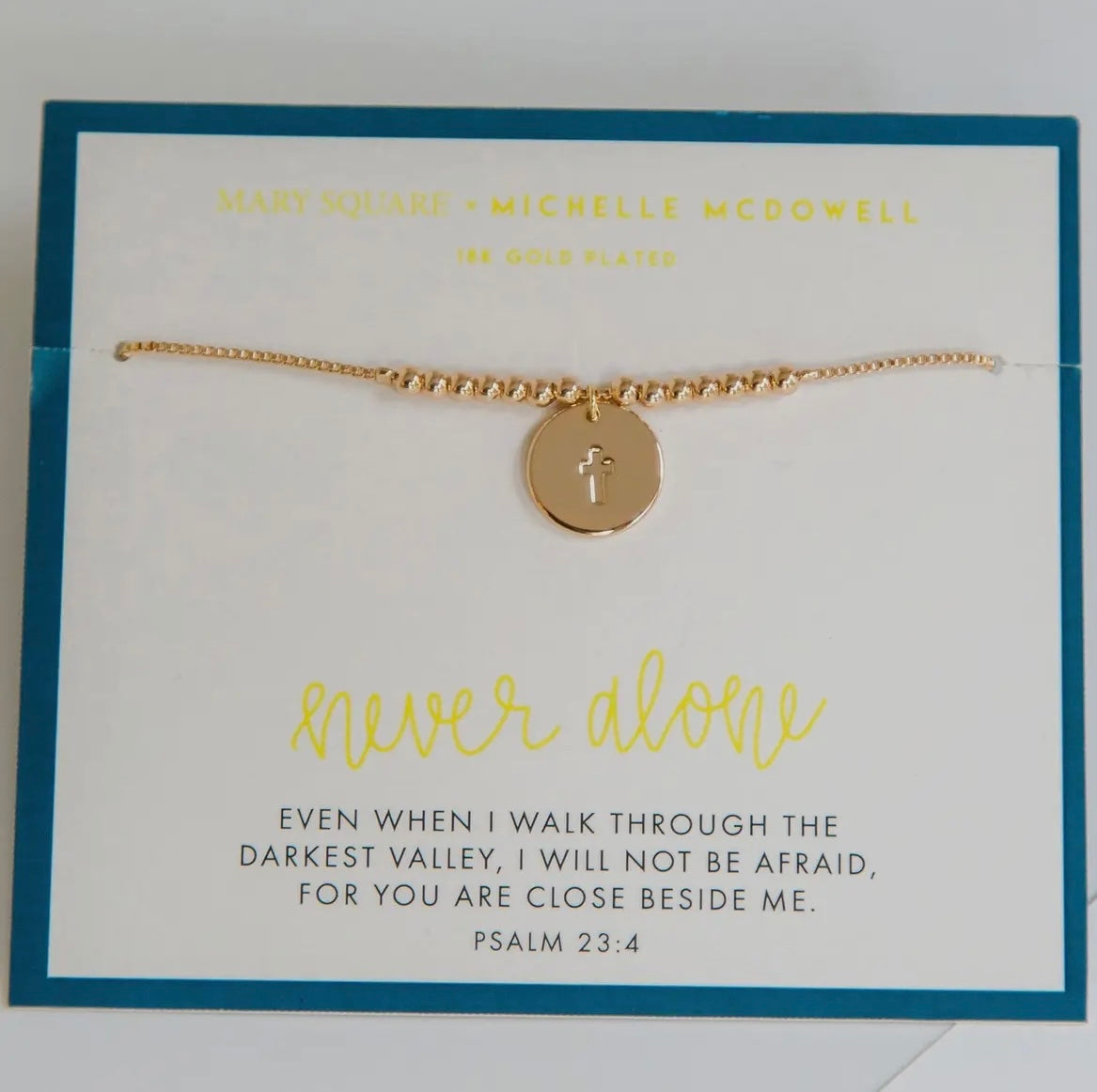 Never Alone Scripture Bracelet Psalm 23:4