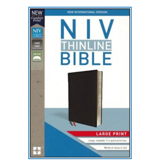 NIV Thinline Bible | Black | Large Print