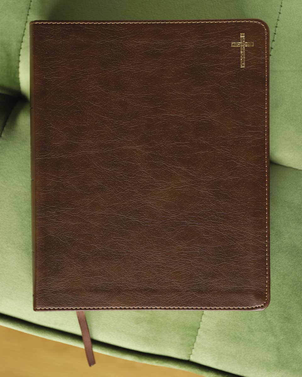 NIV Journal The Word Bible, Double-Column Leathersoft Brown