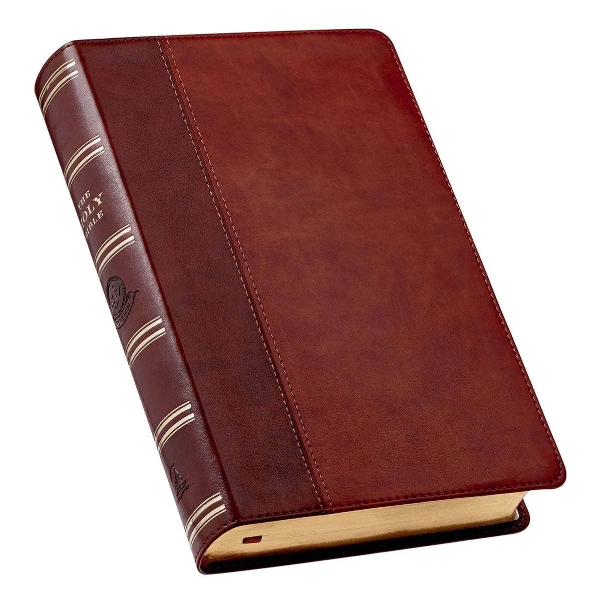 Brown Faux Leather Giant Print King James Version Bible