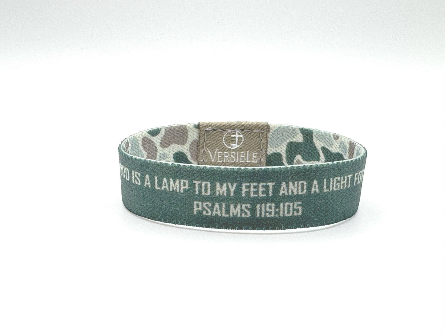 River Rock Camo / Psalm 119:105 Wristband