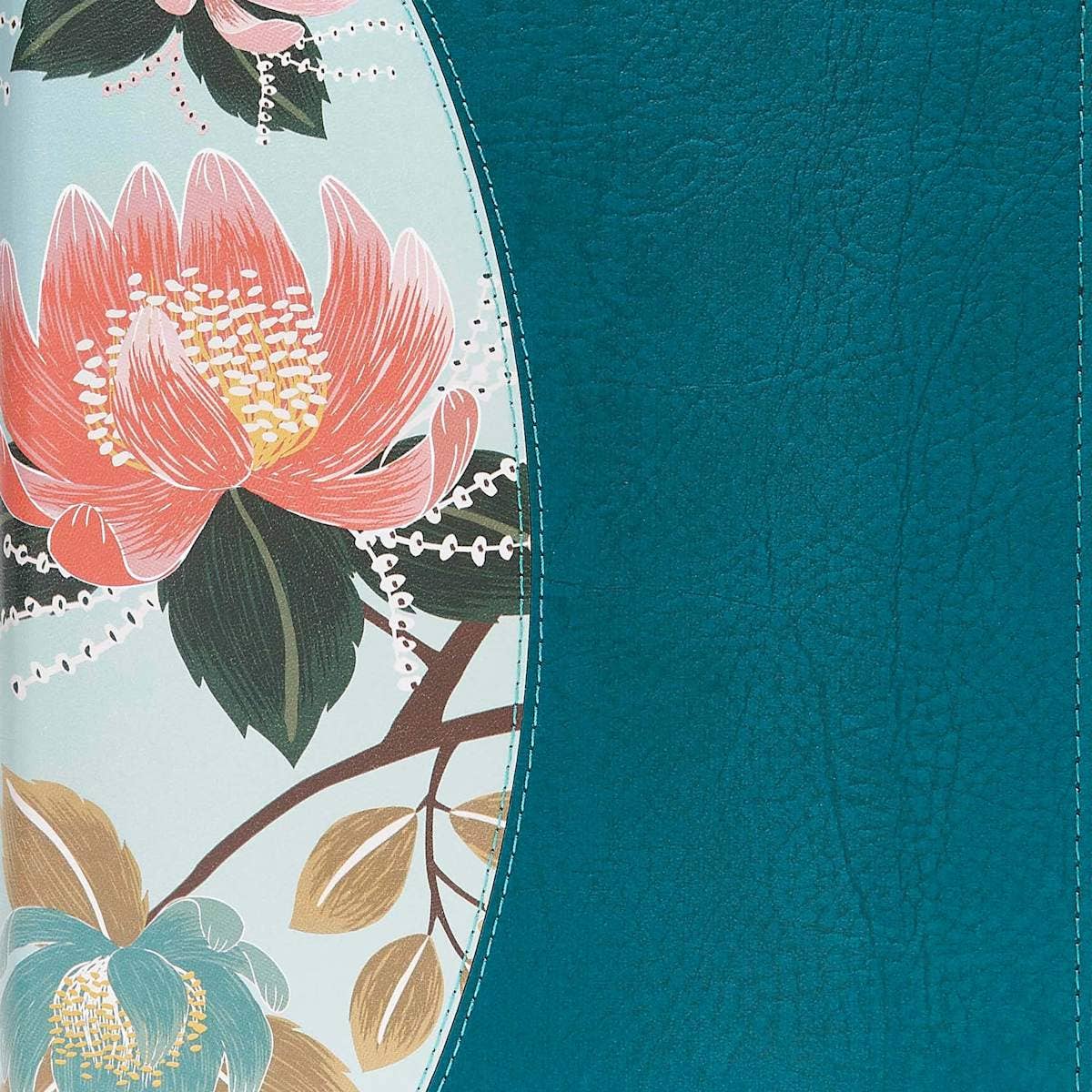CSB Study Bible For Women, Teal Flowers LeatherTouch