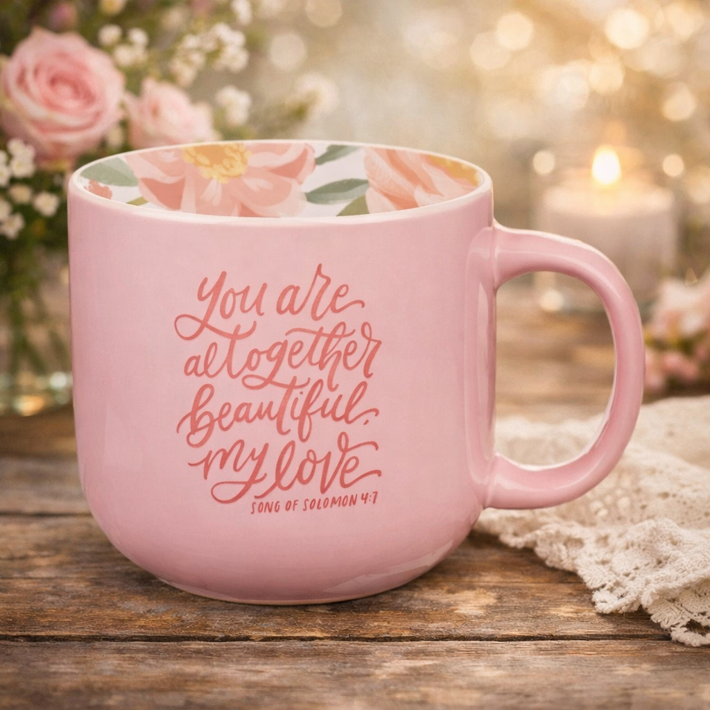 Mug Pink You Are Altogether Beautiful Song 4:7