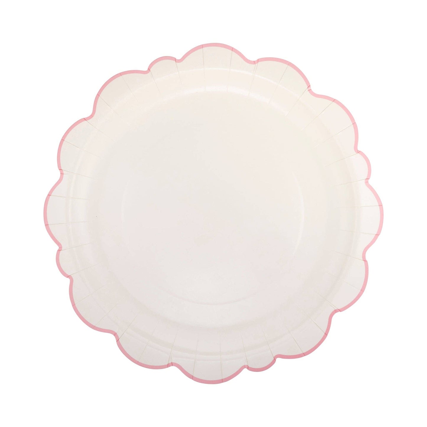 Pembroke Pink Edge Scallop 12" Plates