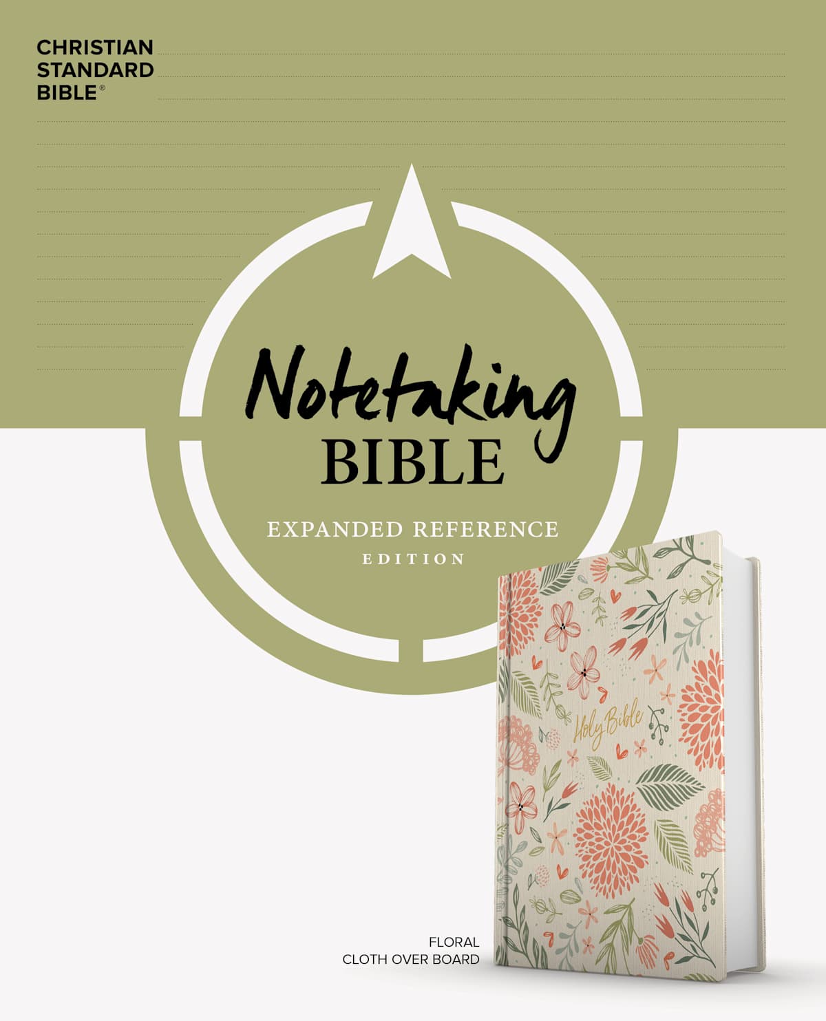 CSB Notetaking Bible, Expanded Reference, Floral Cloth