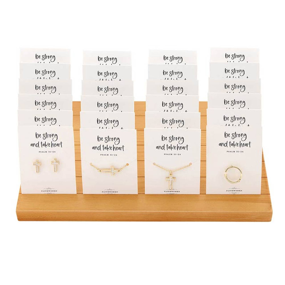 Mother of Pearl Cross Filled Display