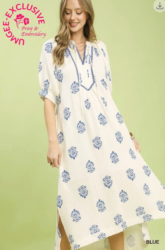 The Blue Willow Dress