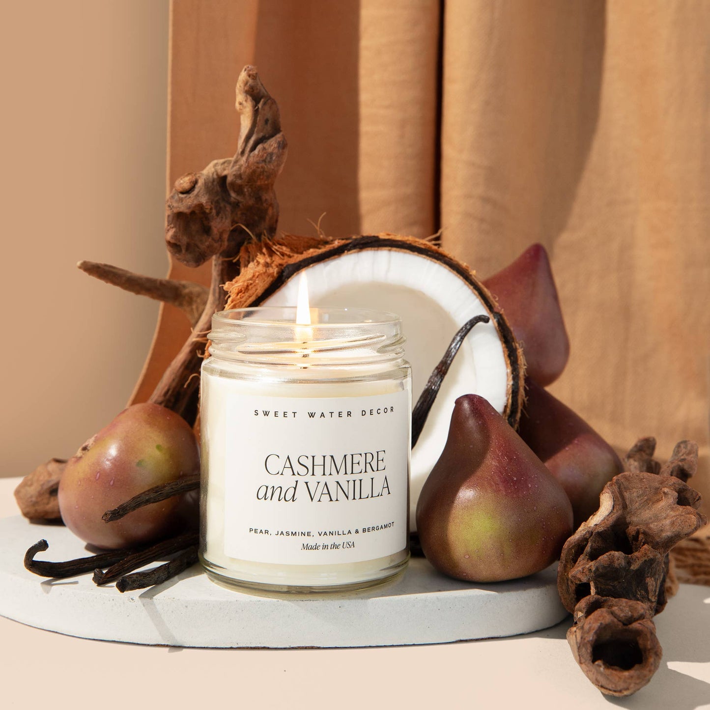 Cashmere and Vanilla 9 oz Soy Candle - Home Decor & Gifts