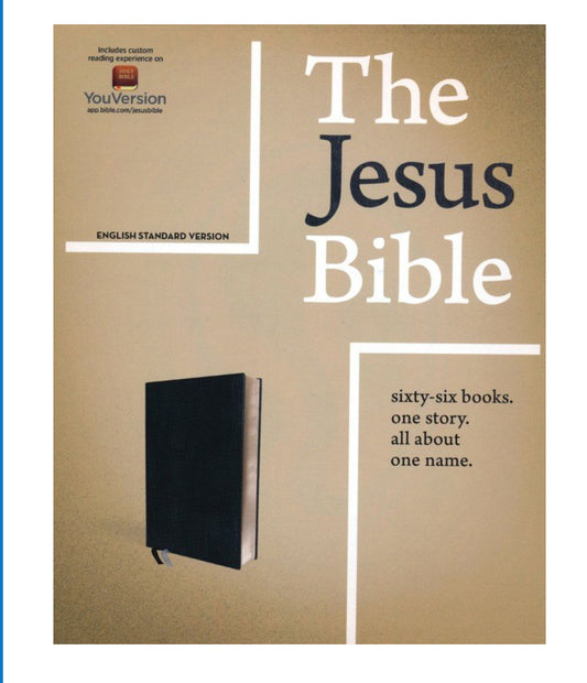 The Jesus Bible, ESV, Black, Leathersoft