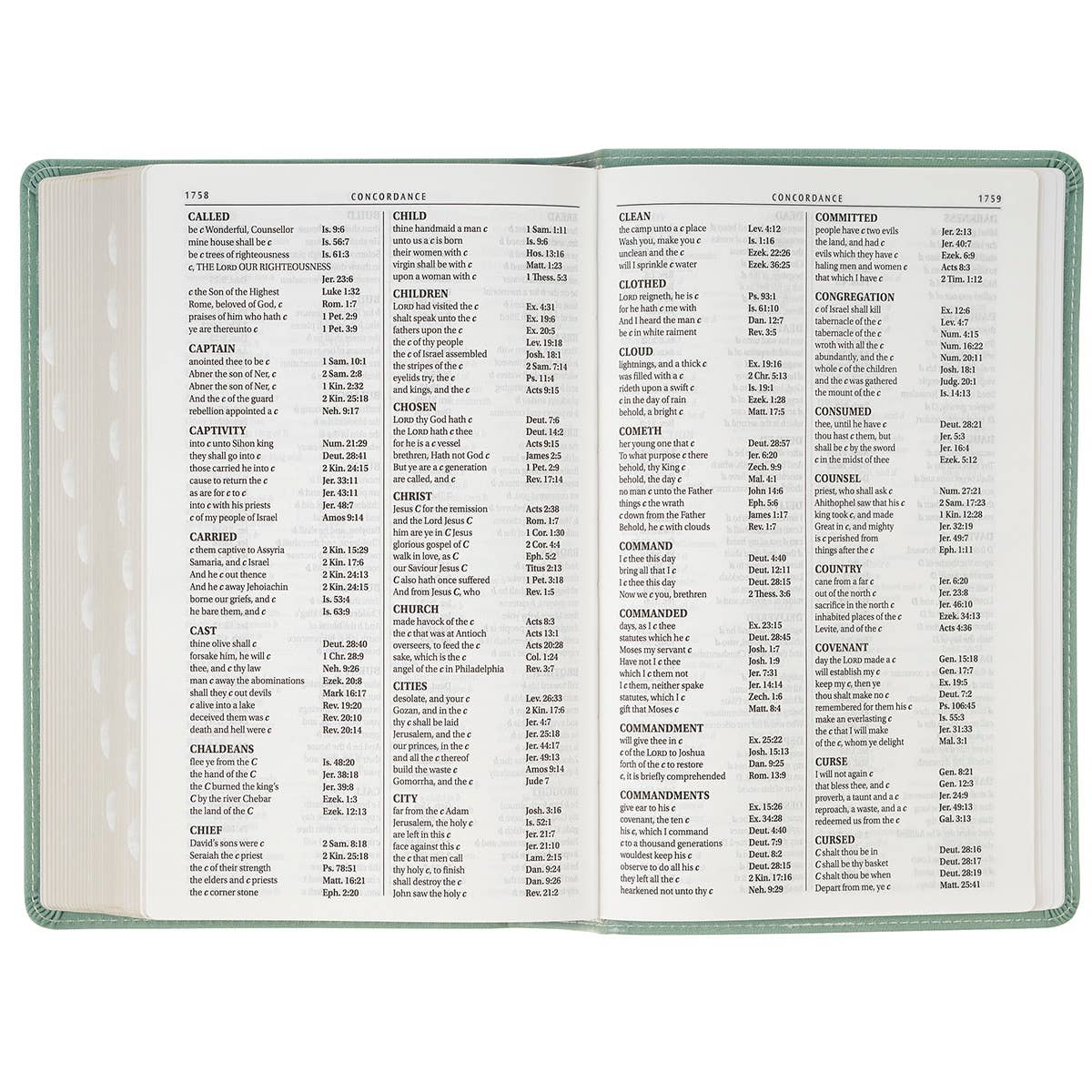 KJV Bible Giant Print Standard-size Faux Leather, Teal