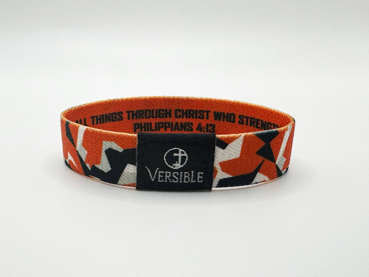 Team Camo / Philippians 4:13 Wristband