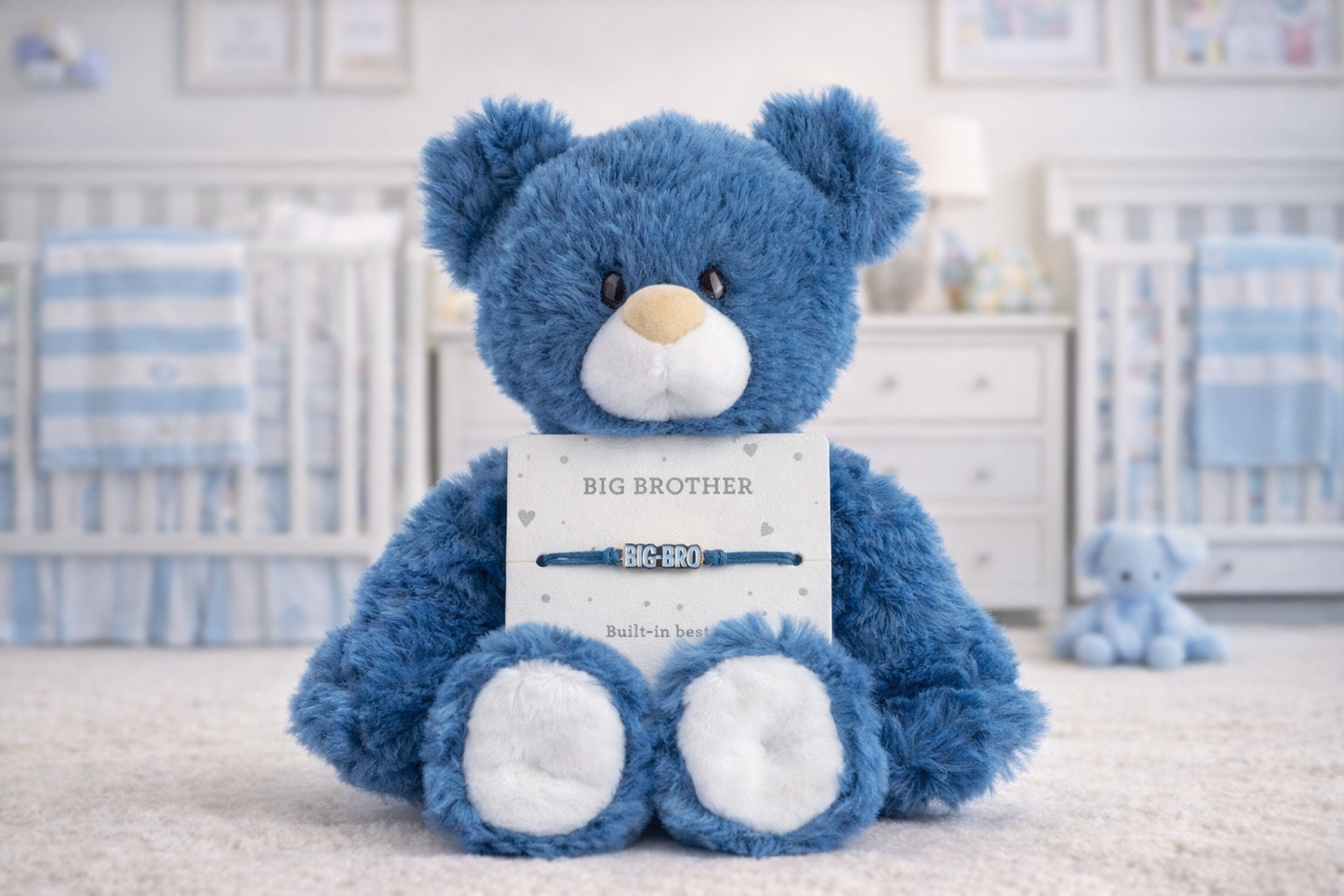 Big Brother Navy Bear - 8in