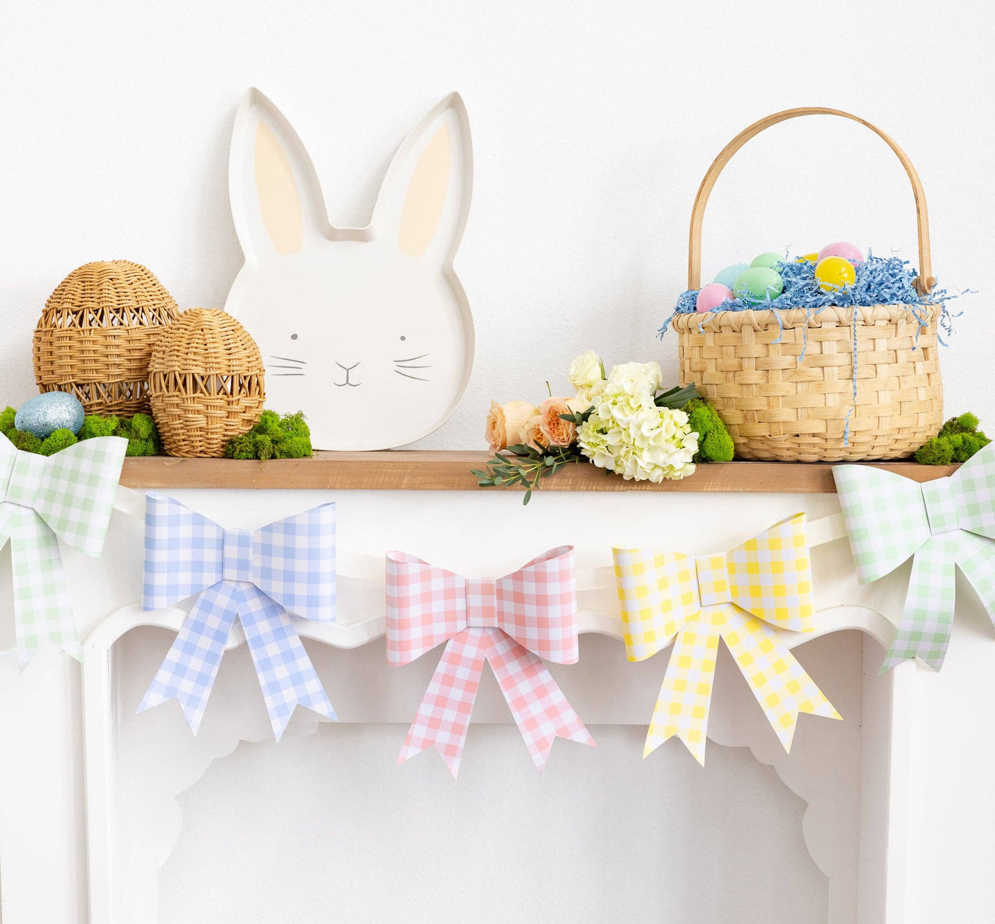 Gingham Bow Banner