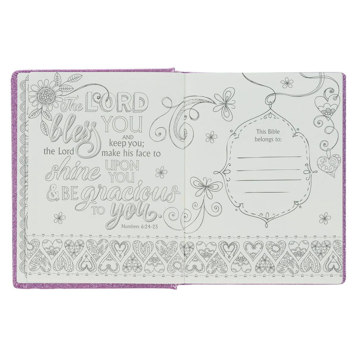 Purple Glitter My Creative Bible for Girls - an ESV Journali