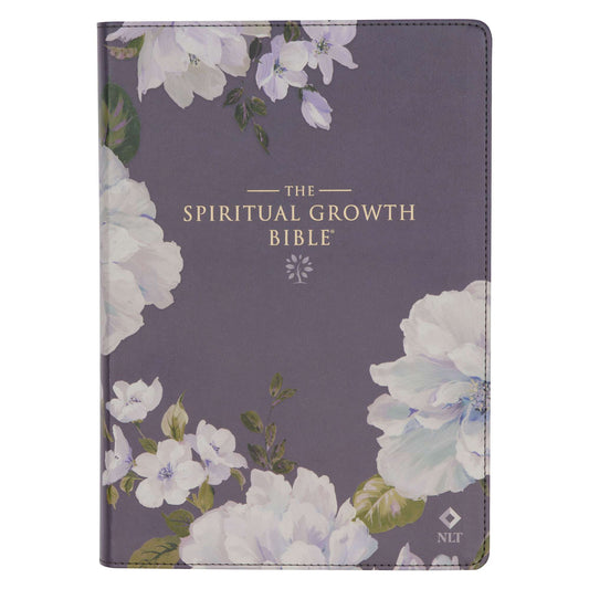 Slate Blue Spiritual Growth Bible New Living Translation