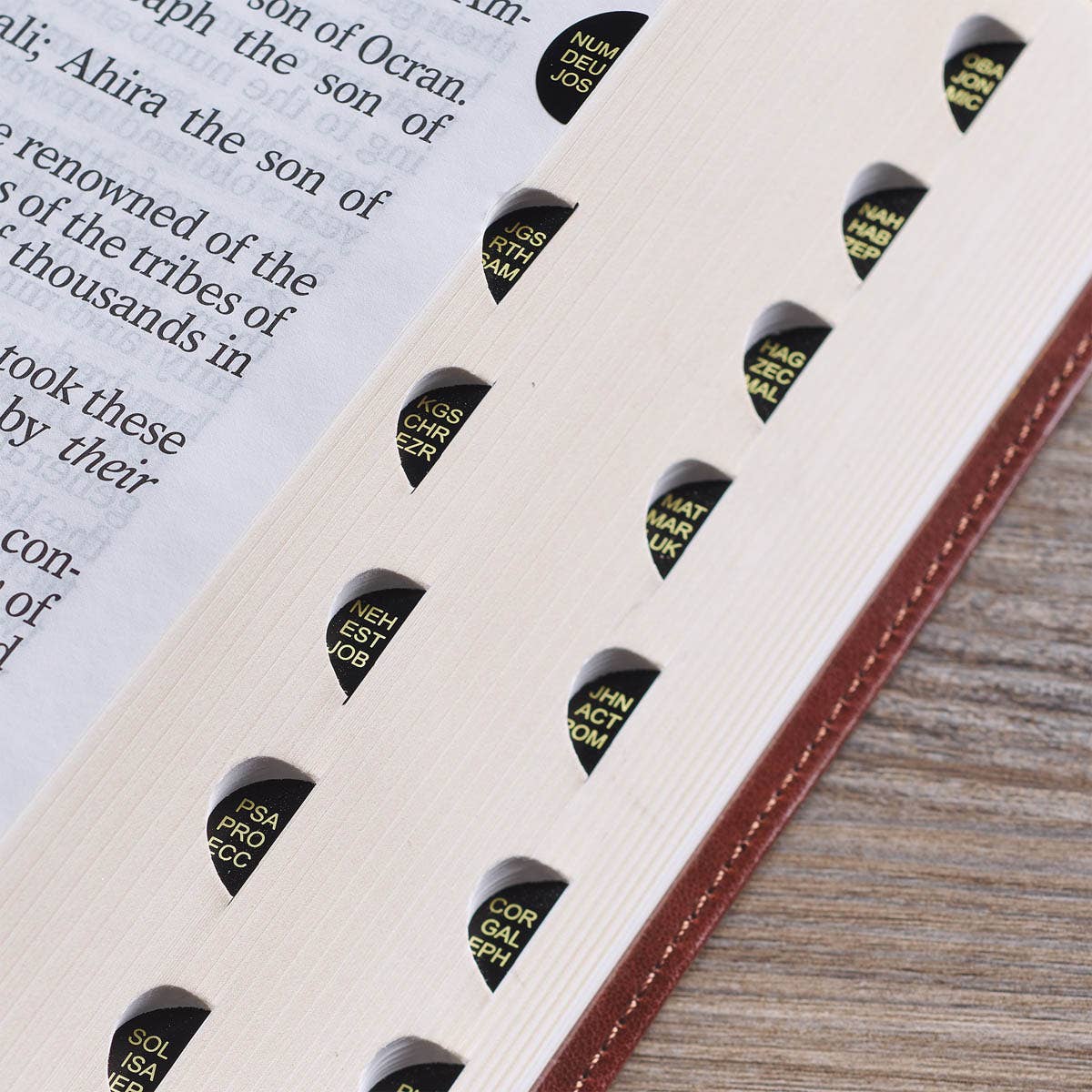 KJV Bible Super Giant Print Faux Leather, Chestnut Brown