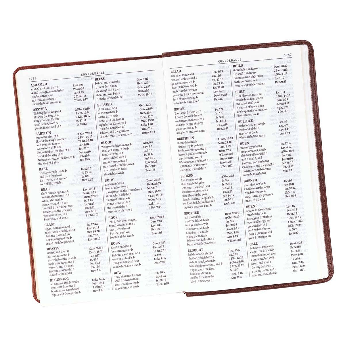 Brown Faux Leather Giant Print King James Version Bible