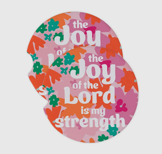 Joy Of The Lord Car Coasters