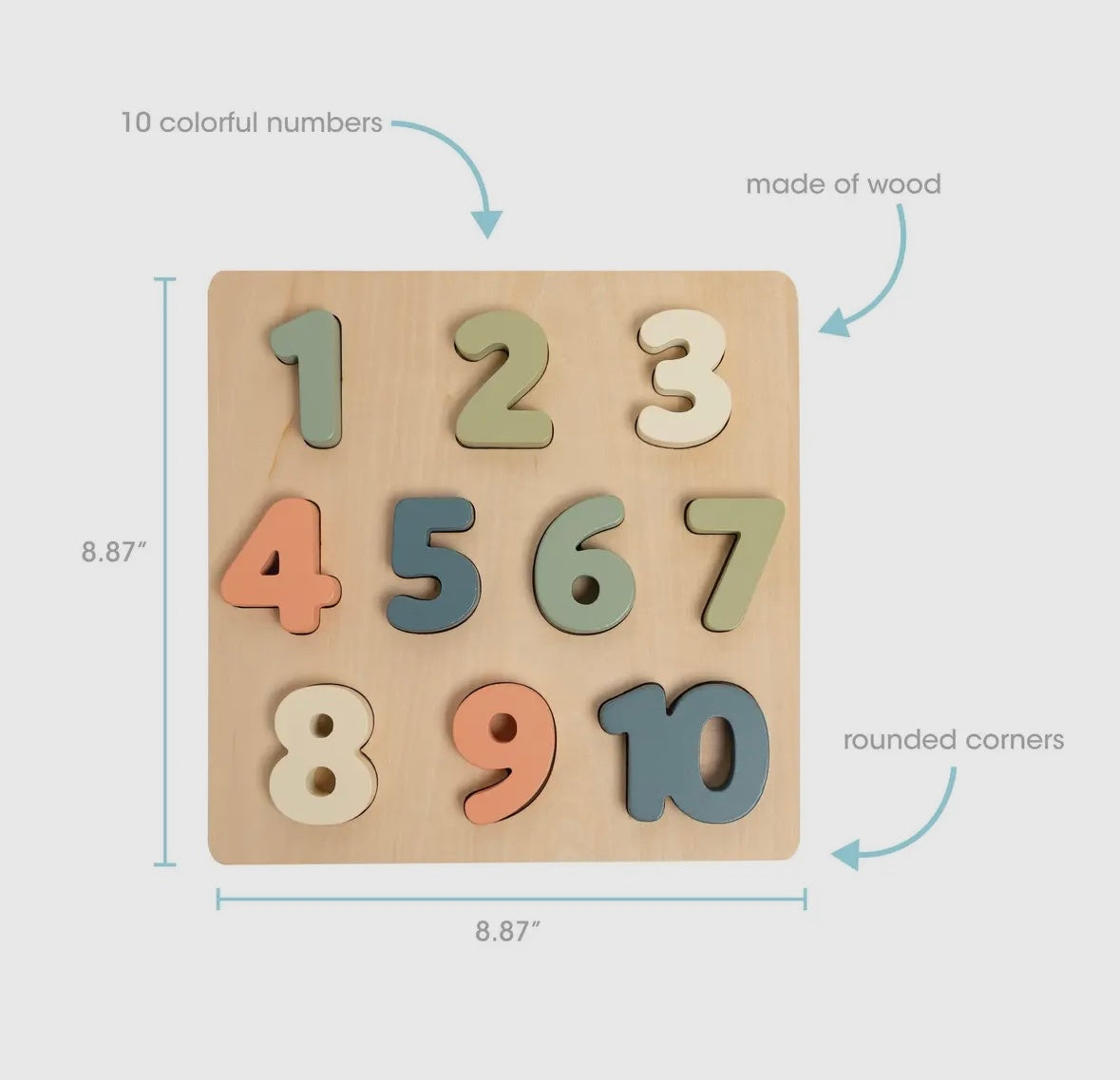 Wooden Numbers Puzzle