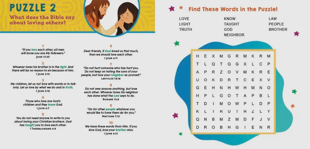 Bible Memory Word Search For Kids