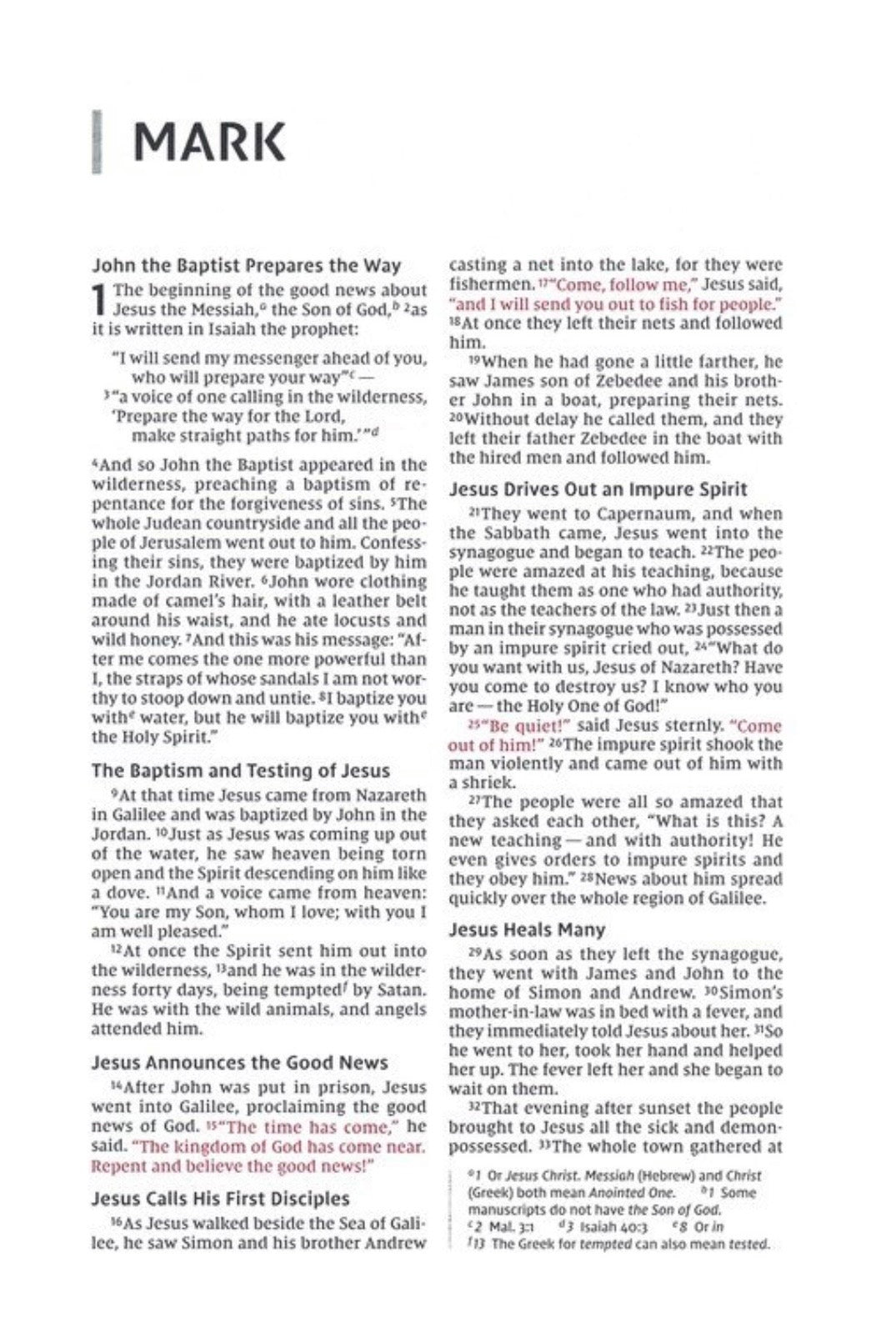 NIV Bible for Teens Pink Thinline