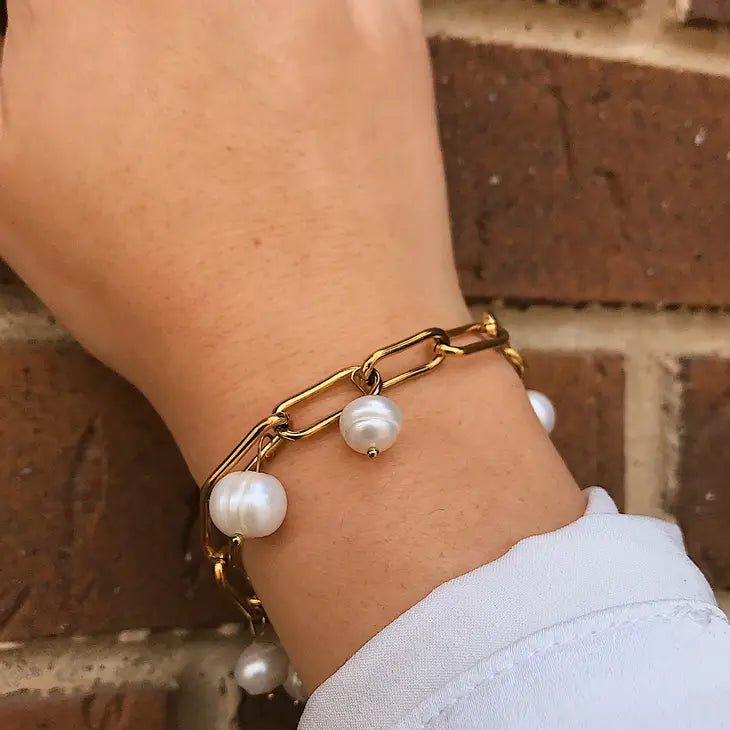 Freshwater Pearl Chain Bracelet