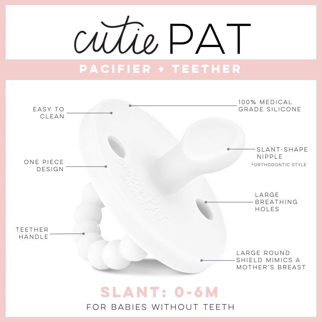 Cutie PAT Slant (0-6m) Pacifier + Teether