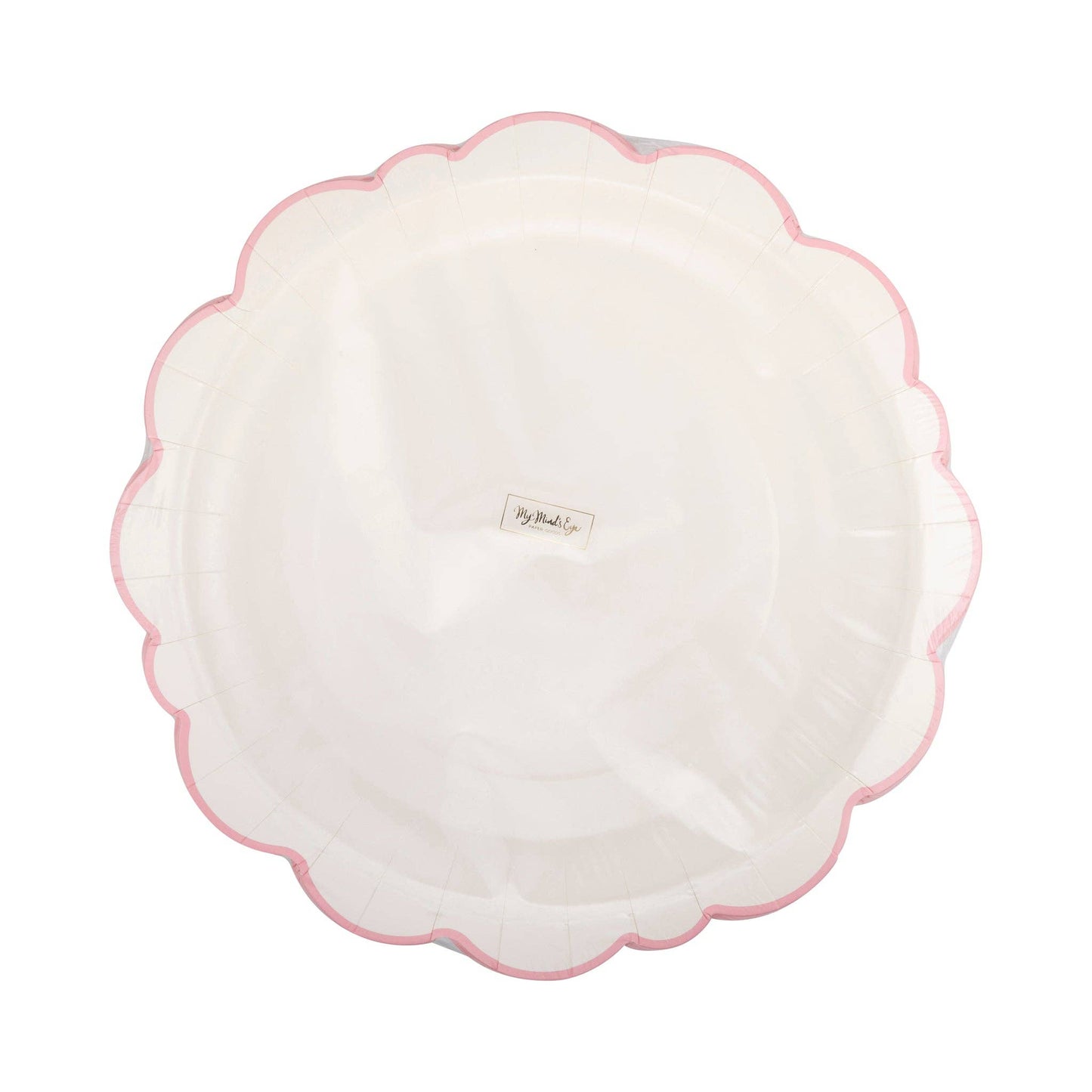 Pembroke Pink Edge Scallop 12" Plates