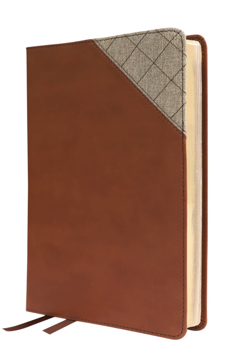 NIV Thinline Bible, Leathersoft, Brown, Red Letter