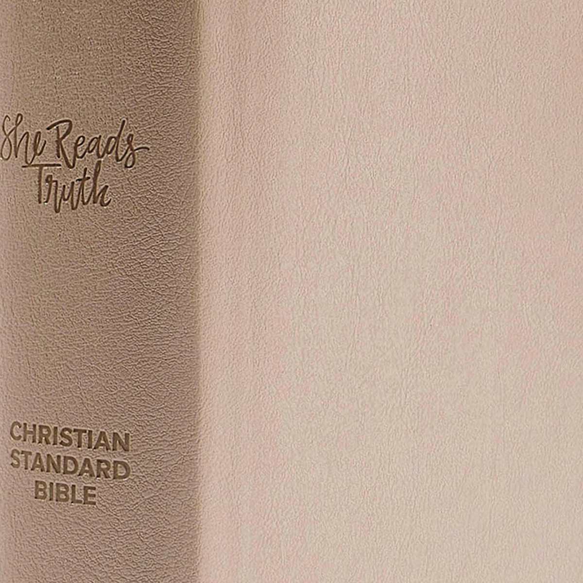 CSB She Reads Truth Bible, Champagne Gold LeatherTouch