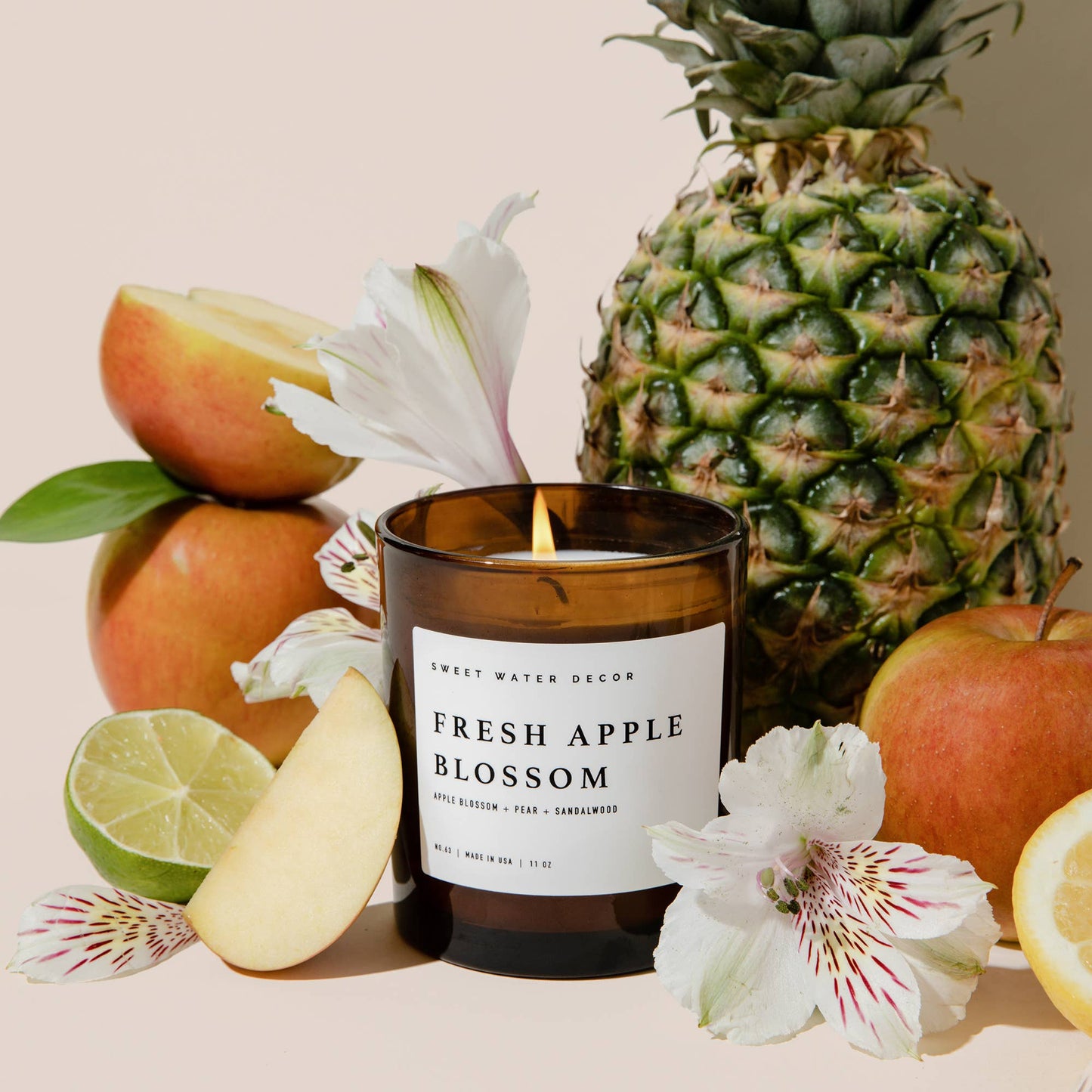 Fresh Apple Blossom 11 oz Soy Candle - Home Decor & Gifts