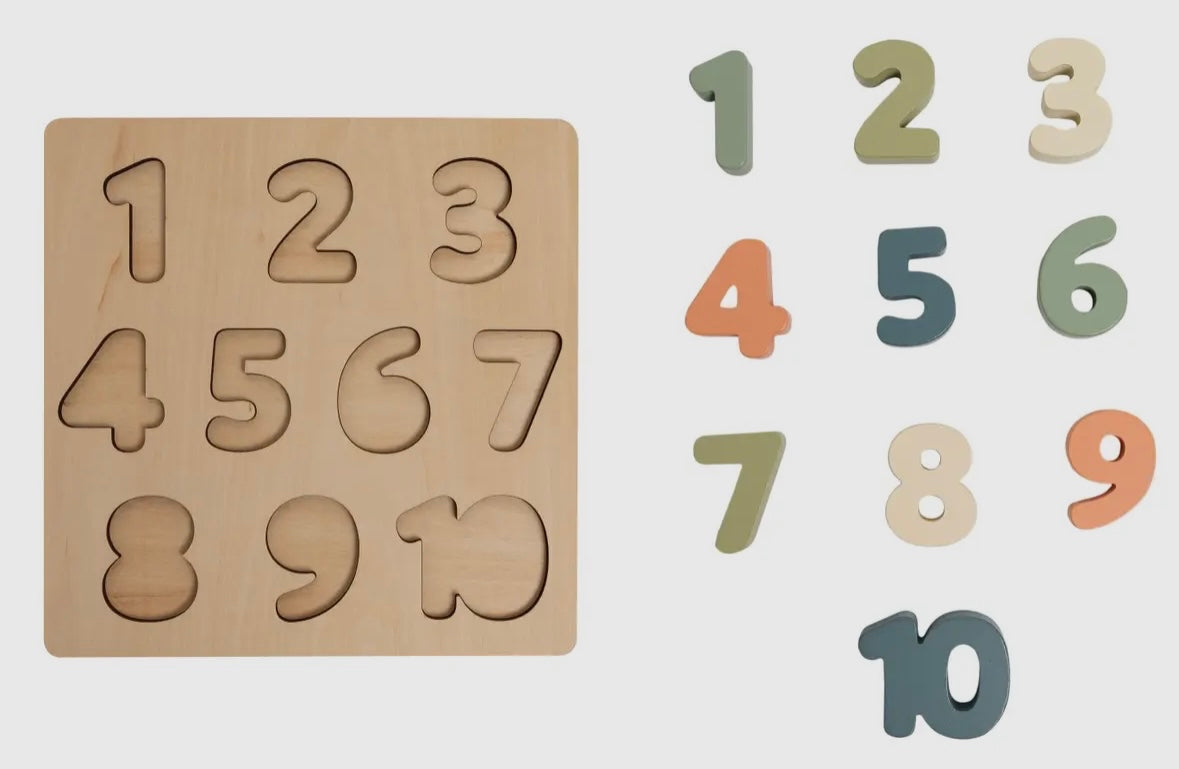 Wooden Numbers Puzzle