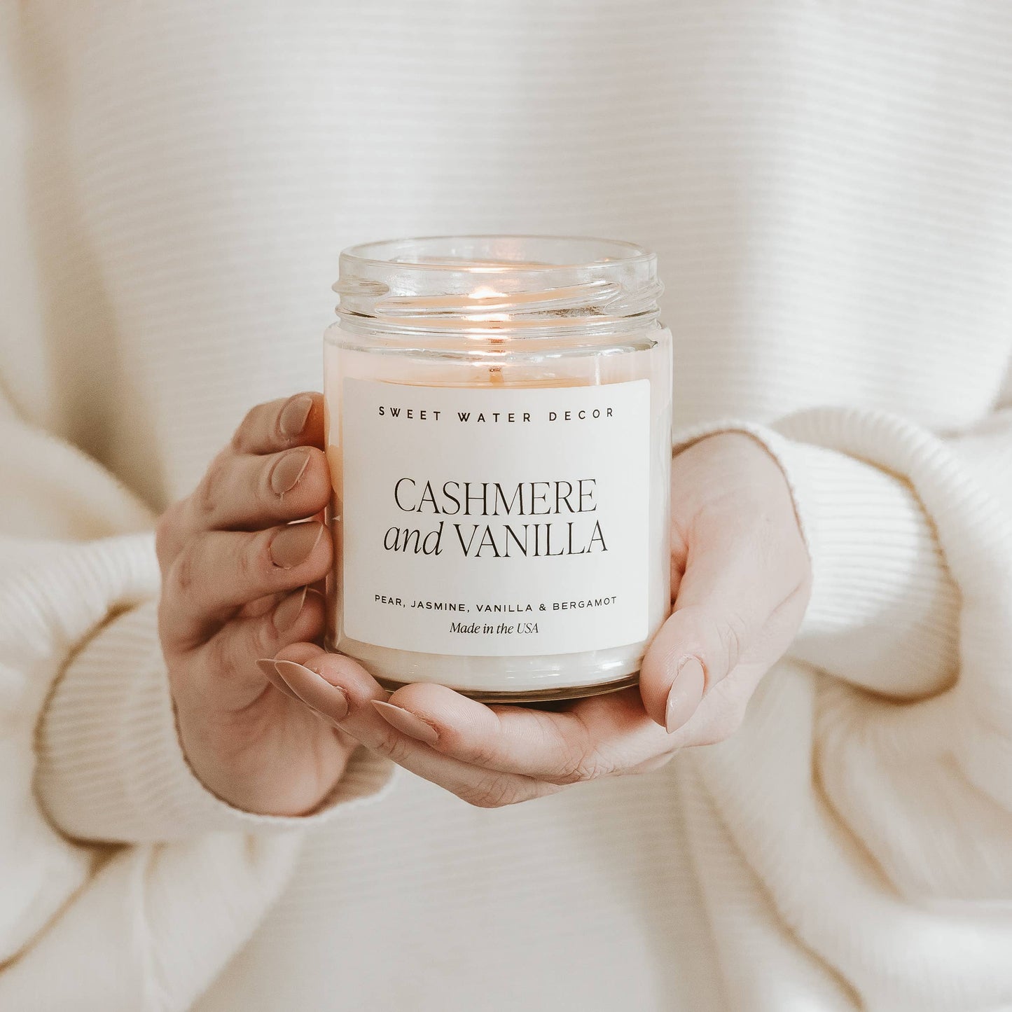 Cashmere and Vanilla 9 oz Soy Candle - Home Decor & Gifts