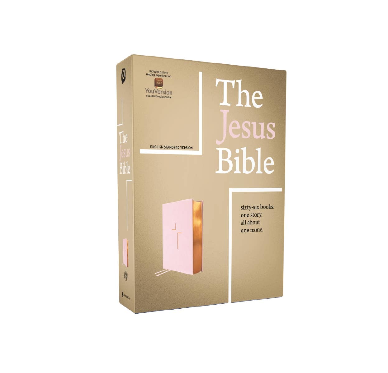 ESV The Jesus Bible Leathersoft Over Board Pink