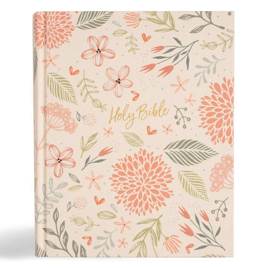 CSB Notetaking Bible, Expanded Reference, Floral Cloth