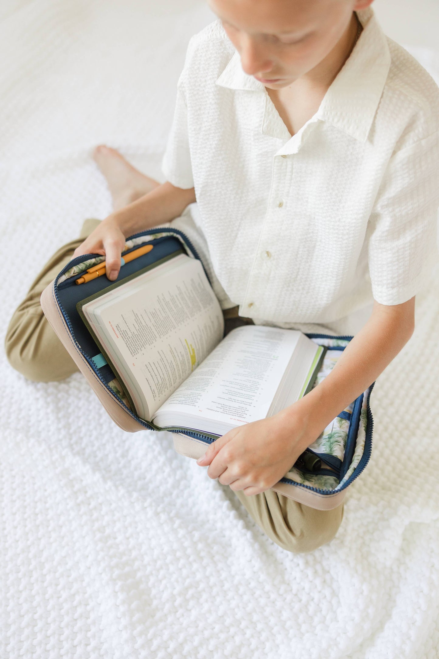 BOY Kid Bible Case Color-block, EXPLORER Bible Cover